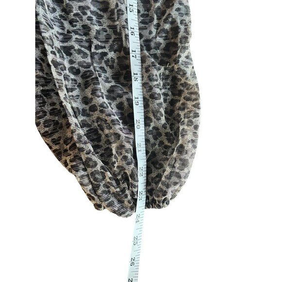 Fiestar Women's Short Shear Animal Print Night Dress - Picture 6 of 7